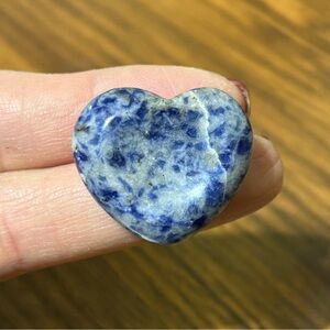 Sodalite heart shaped worry stone